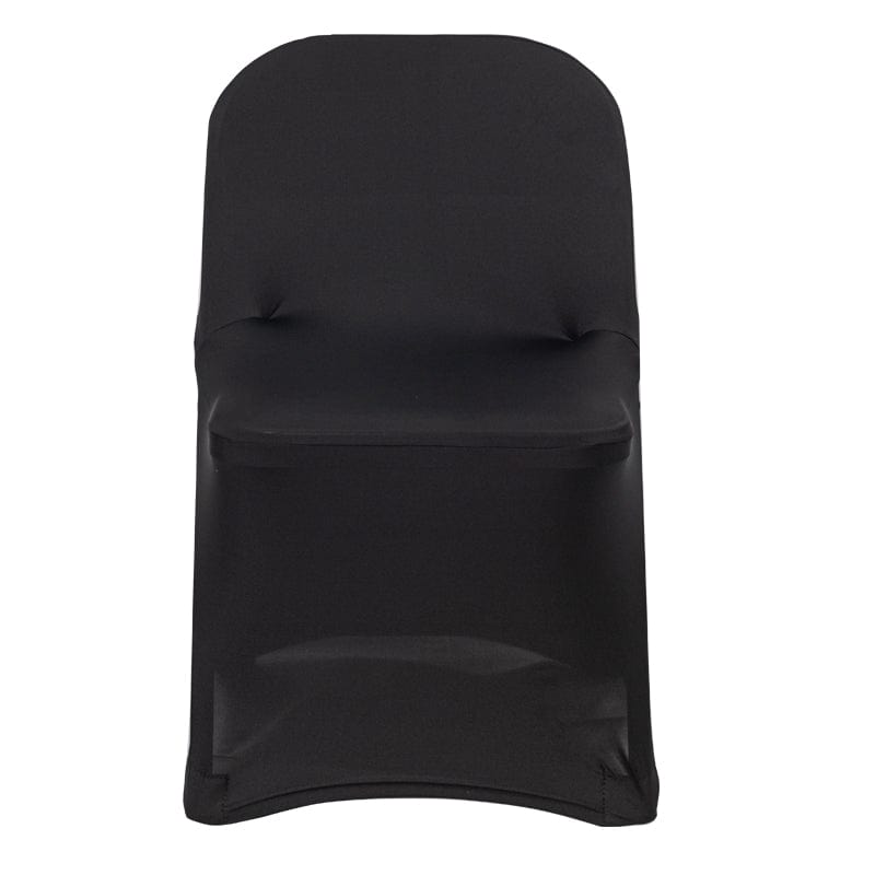 Chivari 10-Pack Black Spandex Folding Chair Cover 250gsm SX-SPANXFCH-BLK-10