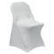 Chivari 10-Pack White Spandex Folding Chair Cover 250gsm SX-SPANXFCH-WHT-10