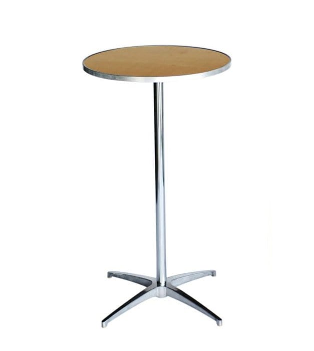 Chivari 24" Round Plywood Cocktail Table Kit TKITRD24M-AX-T