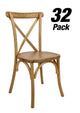 Chivari 32 Chair Pack Chestnut ToughWood™ Cross Back Chair CXWC-AX-T-32