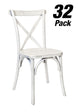 Chivari 32 Chair Pack White Distressed ToughWood™ Cross Back Chair CXWWD-ZG-T-32