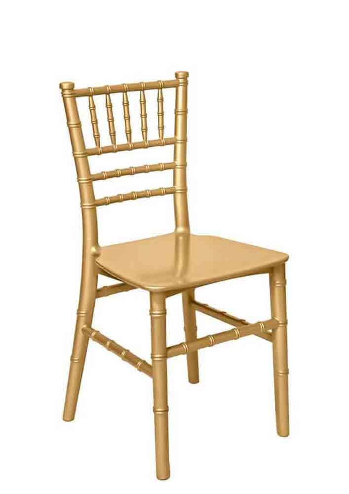 Chivari Kids Gold BasicResin™ Chiavari Chair CCRG-KID-ZG-T