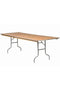 Chivari 96" x 40" (8 Foot) Rectangle Heavy Duty Plywood Folding Table TPLYRT9640M-AX-T