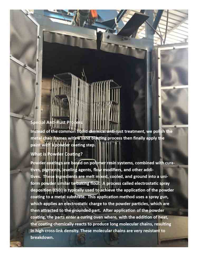 Chivari White Folding Chair (Steel-Poly Chair) - A Series CFPW-AX-T