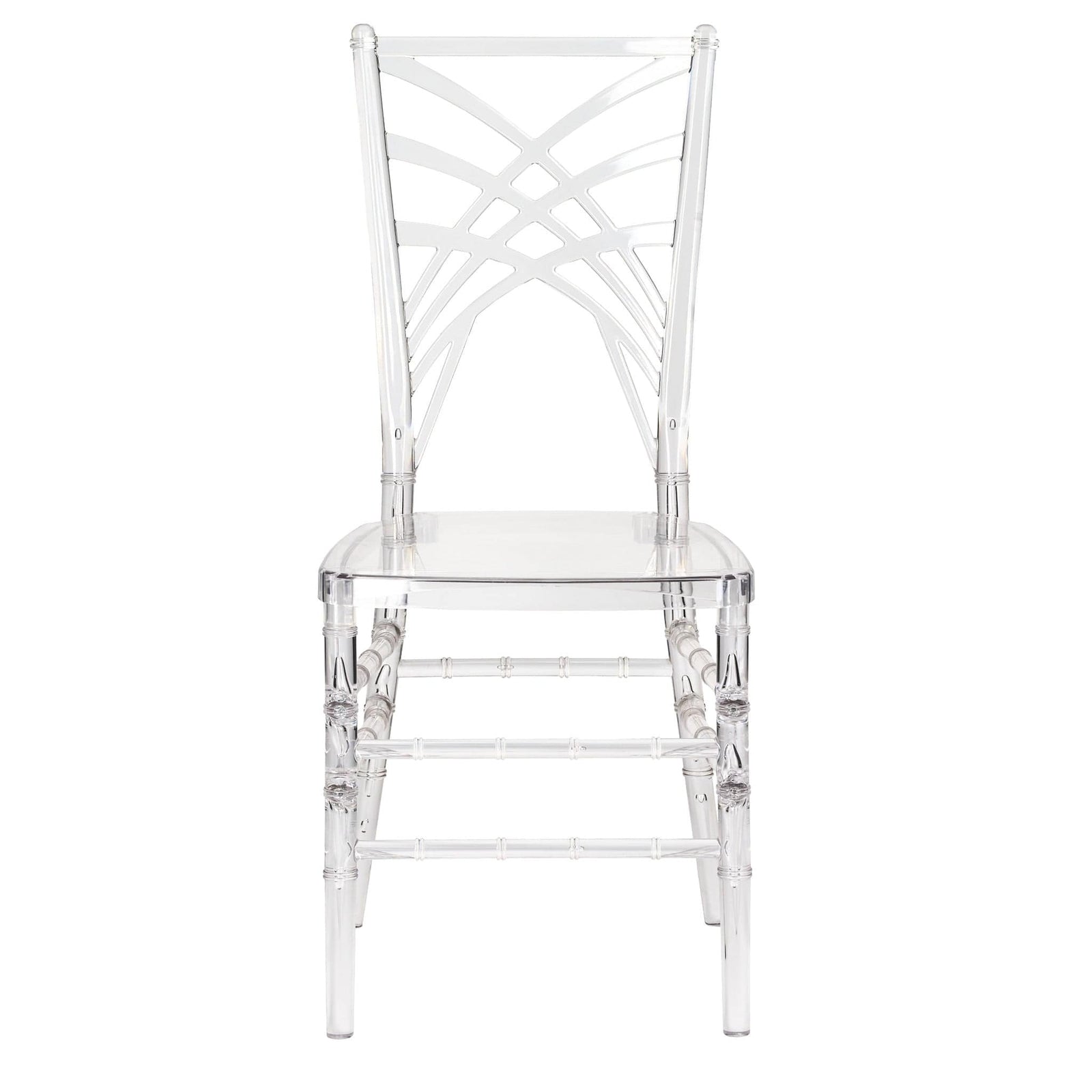 Chivari Clear Resin ProClear™ Art Deco Chair CCMRC-ZG-T