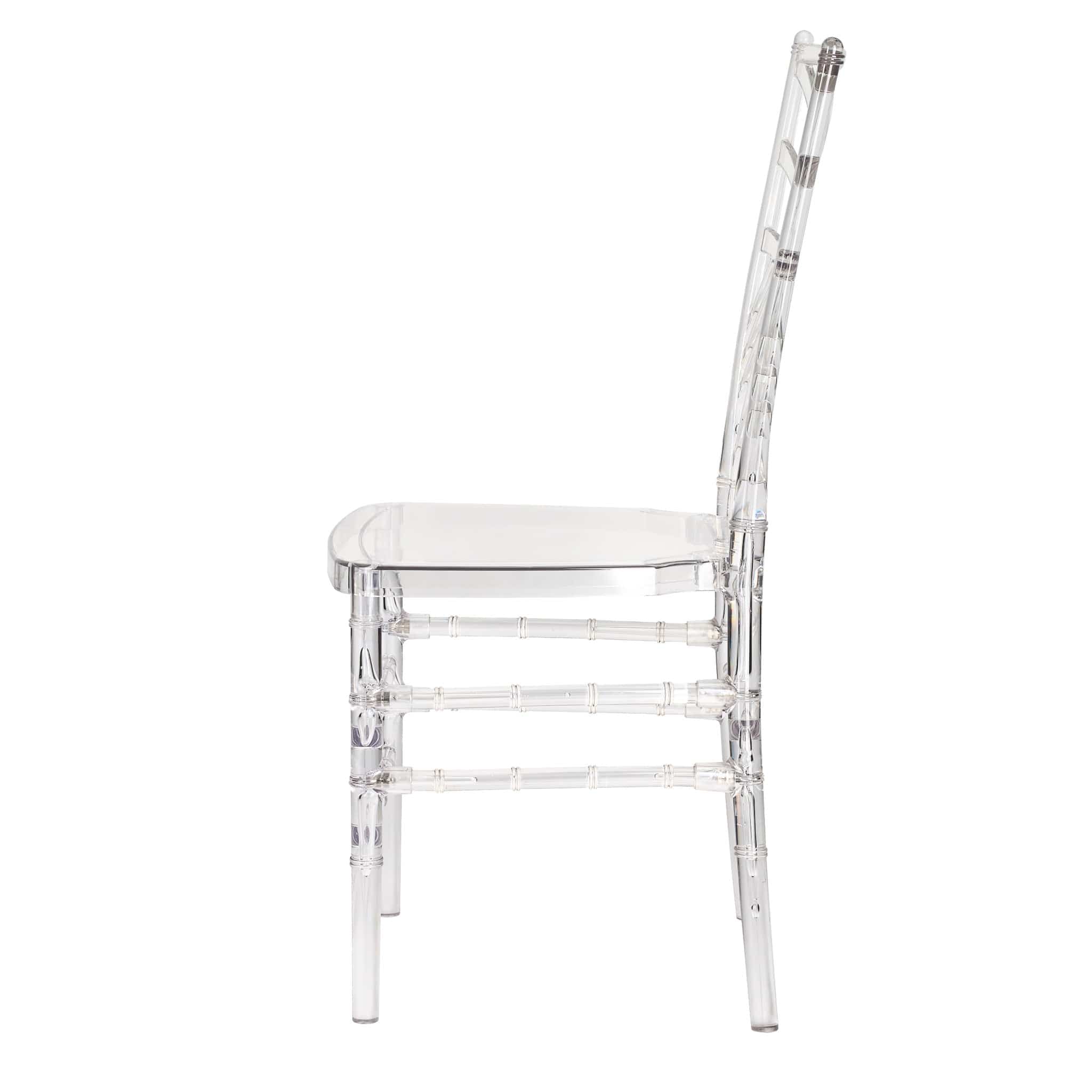 Chivari Clear Resin ProClear™ Art Deco Chair CCMRC-ZG-T