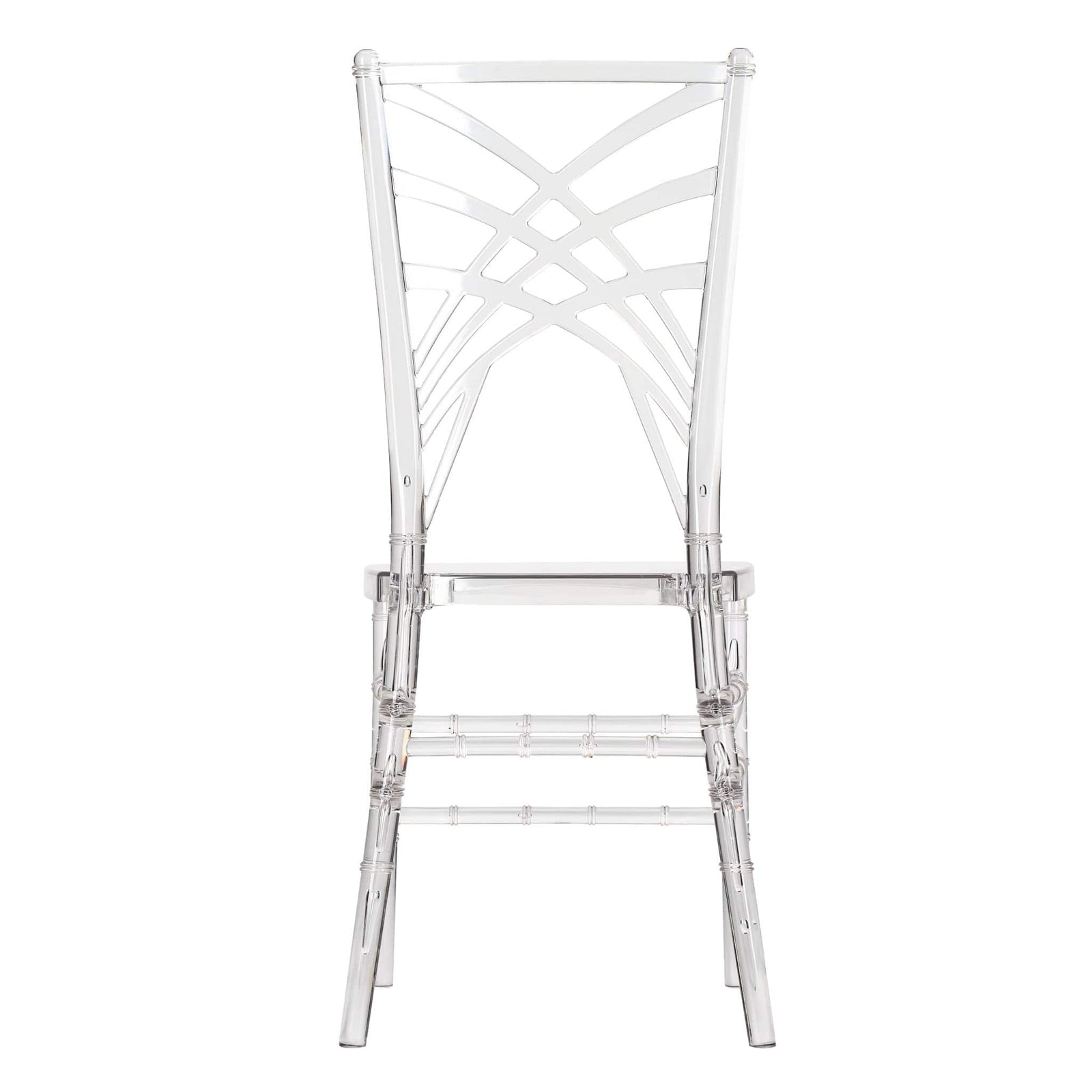Chivari Clear Resin ProClear™ Art Deco Chair CCMRC-ZG-T
