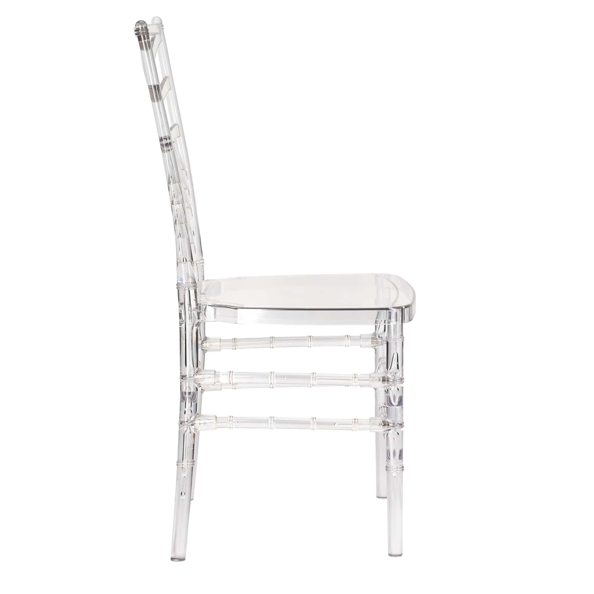 Chivari Clear Resin ProClear™ Art Deco Chair CCMRC-ZG-T
