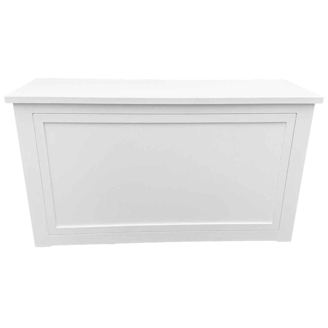 Chivari 24' White Portable Folding Bar - 5 Piece Set Three Panel Front - Mimosa BAR-CFG-WHT-F1-KT