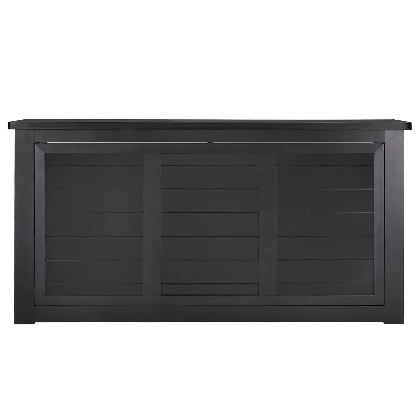 Chivari 7' Black Portable Folding Bar with Reversible Front BAR-FOLD-84KTR-BLK-AX-T