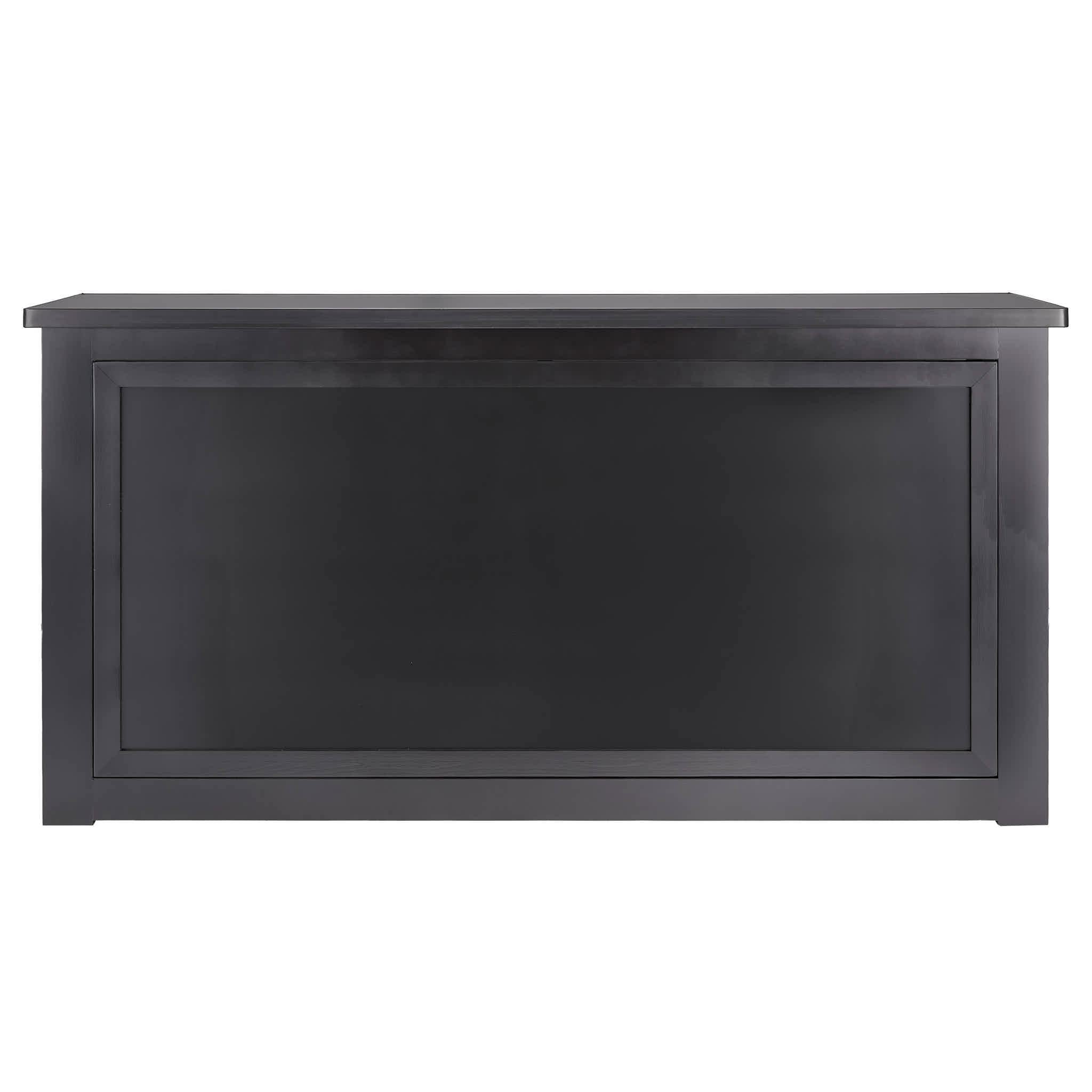 Chivari 7' Black Portable Folding Bar with Reversible Front BAR-FOLD-84KTR-BLK-AX-T