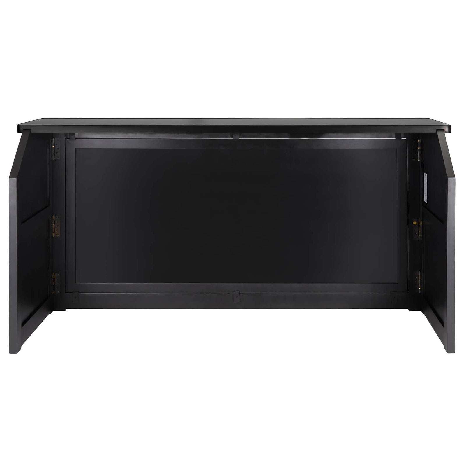 Chivari 7' Black Portable Folding Bar with Reversible Front BAR-FOLD-84KTR-BLK-AX-T