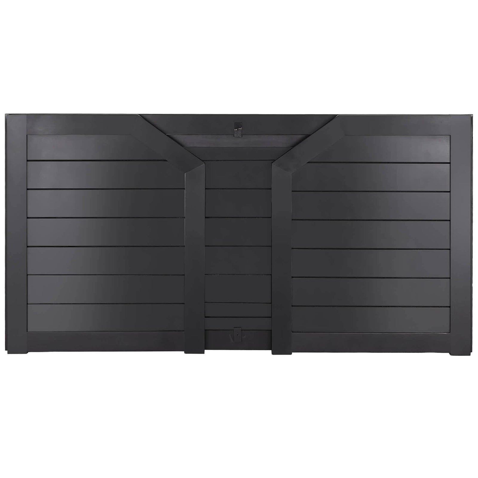 Chivari 7' Black Portable Folding Bar with Reversible Front BAR-FOLD-84KTR-BLK-AX-T