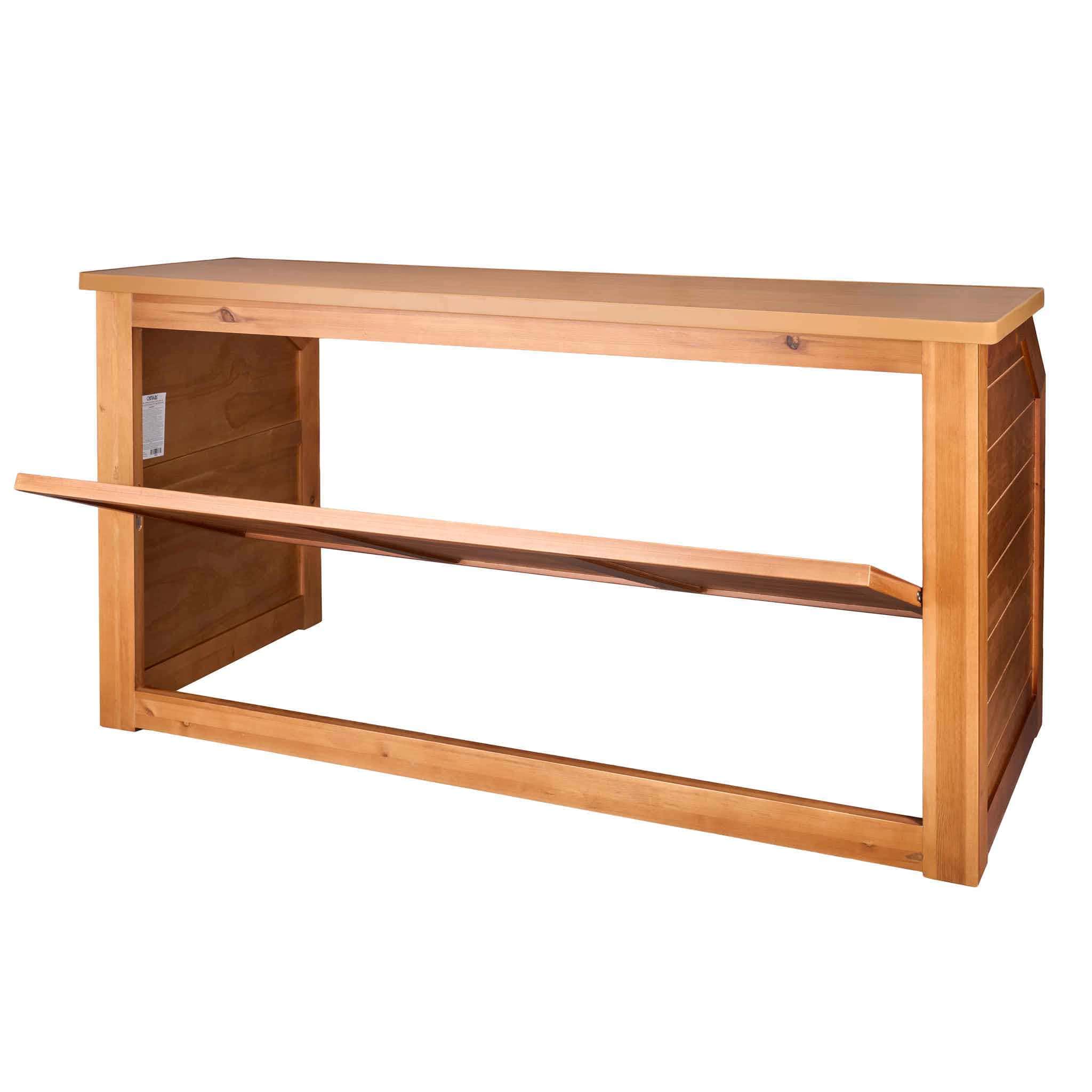 Chivari 7' Chestnut Portable Folding Bar with Reversible Front BAR-FOLD-84KTR-CHE-AX-T