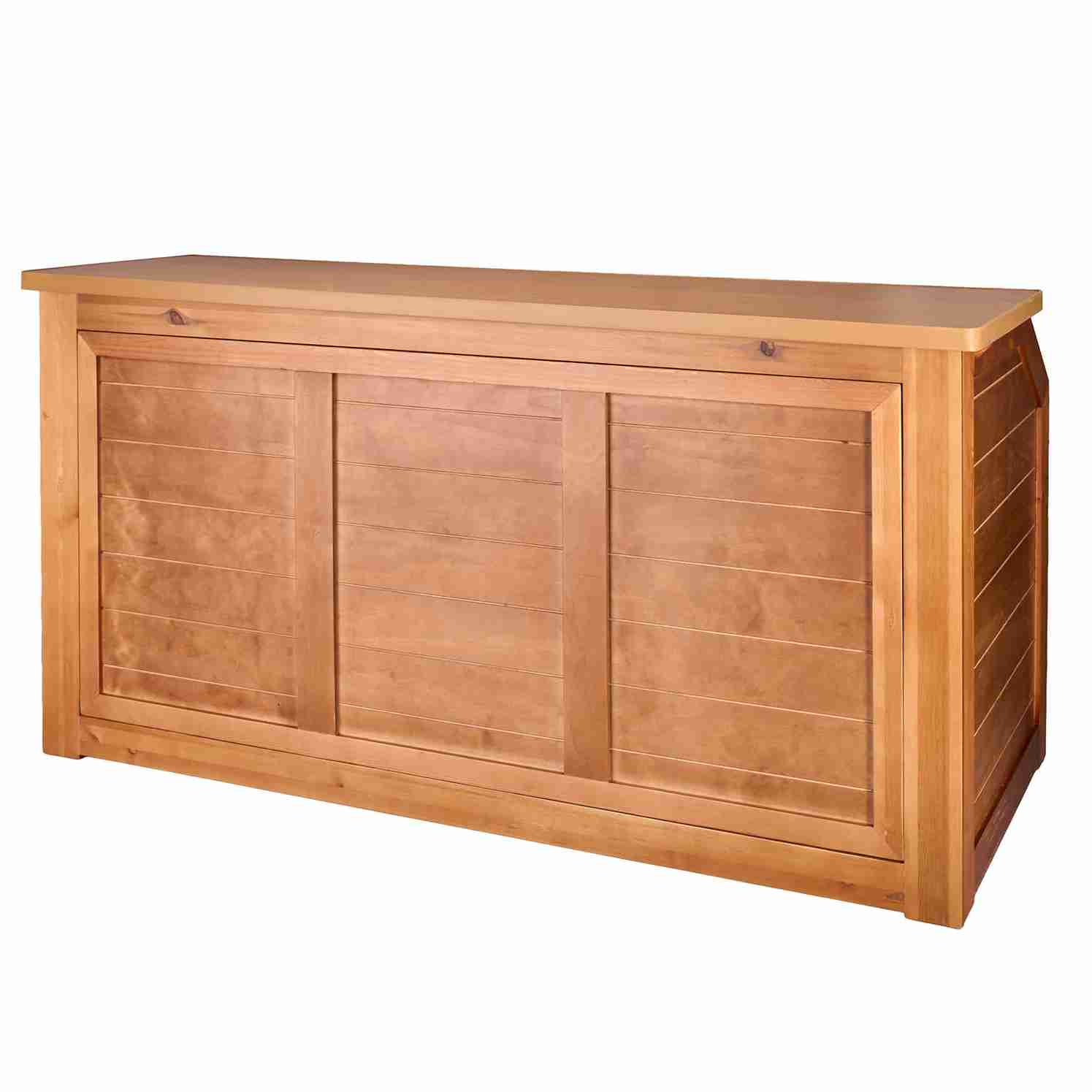 Chivari 7' Chestnut Portable Folding Bar with Reversible Front BAR-FOLD-84KTR-CHE-AX-T