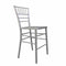 Chivari Silver Resin Steel Skeleton™ Chiavari Barstool BCRS-ST-AX-T