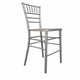 Chivari Sparkling Silver Champagne Resin Steel Skeleton™ Chiavari Barstool BCRSCS-ST-AX-T