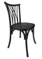 Chivari Black ToughWood™ Willow Chair CWWB-AX-T