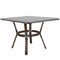 Toulouse 48" x 36"  Glass Top Black and White French Bistro Table TBTP4836BLA-KT-AX-T