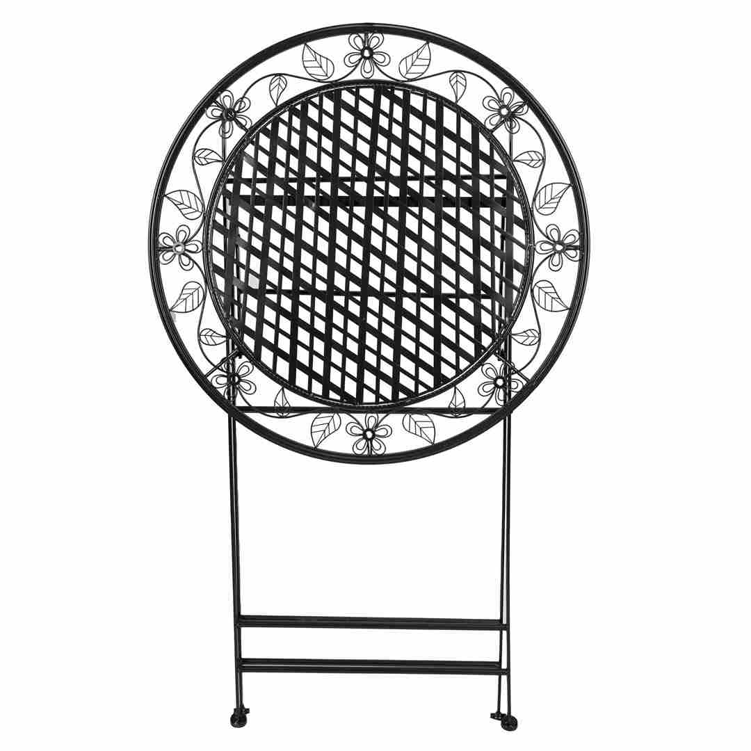 Chivari 32" Antique Black Bistro Cocktail Table TBBBMB-AX-T