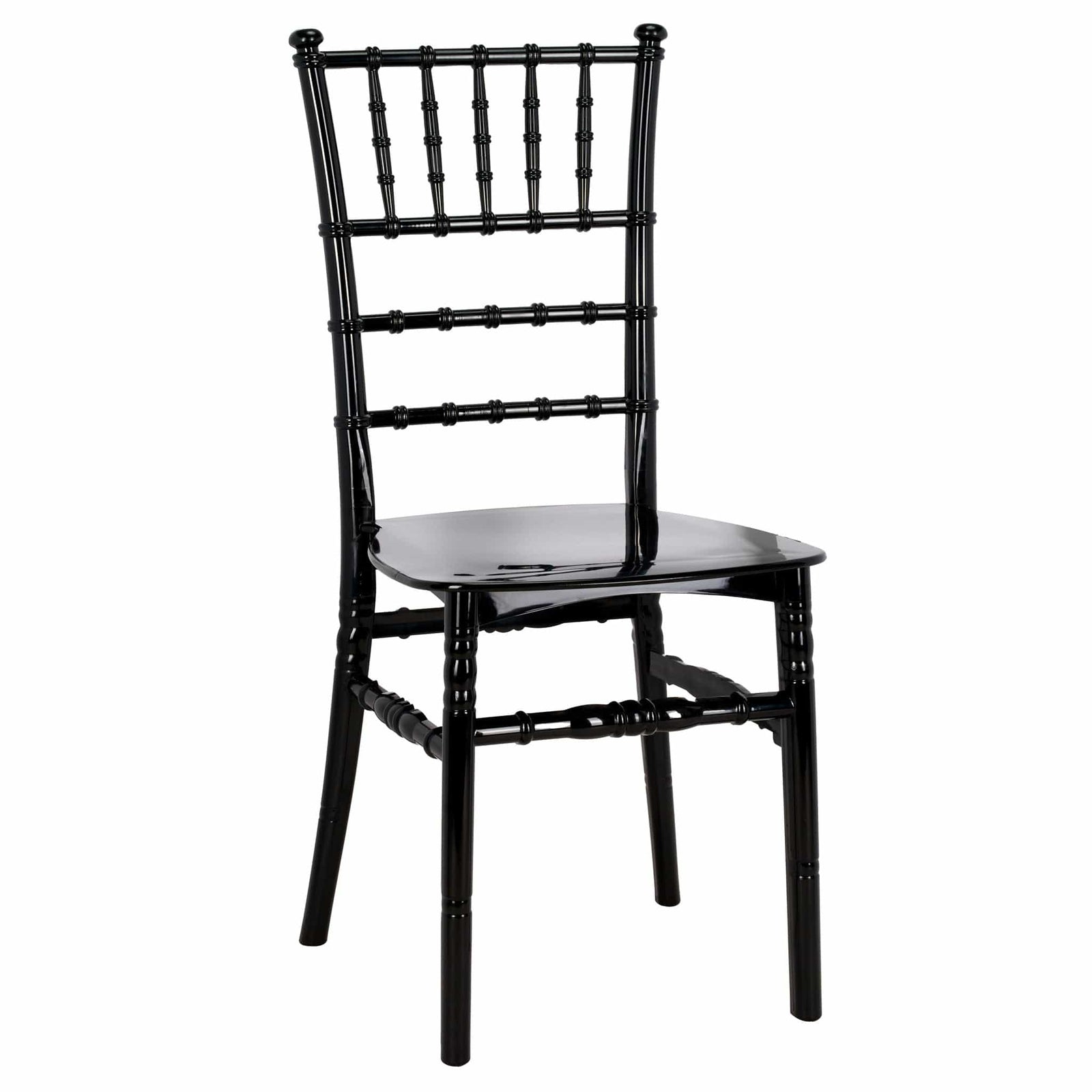Chivari Black BasicResin™ Chiavari Chair CCPB-SG-T