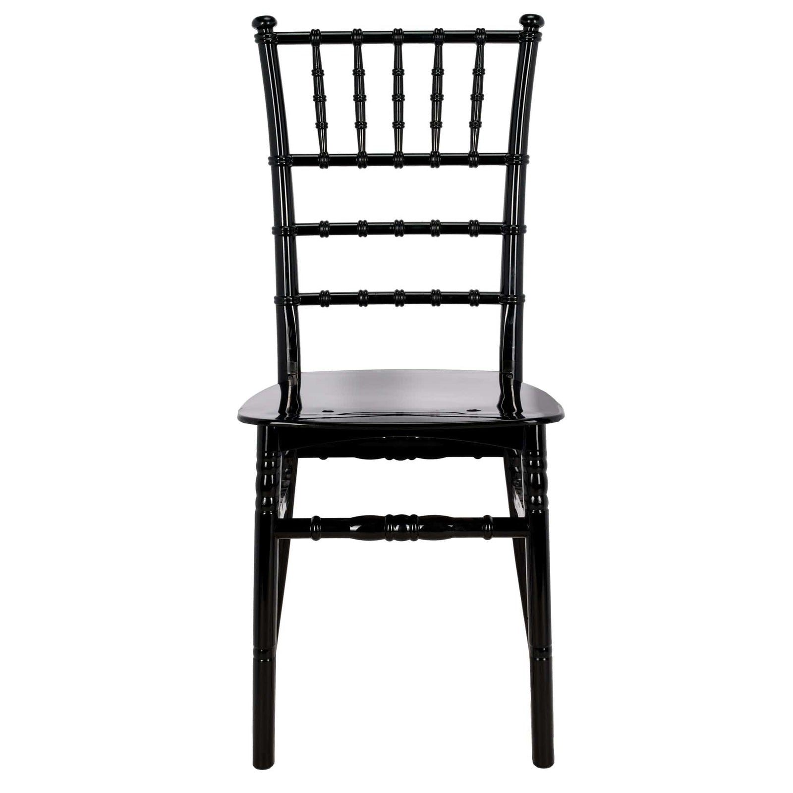 Chivari Black BasicResin™ Chiavari Chair CCPB-SG-T