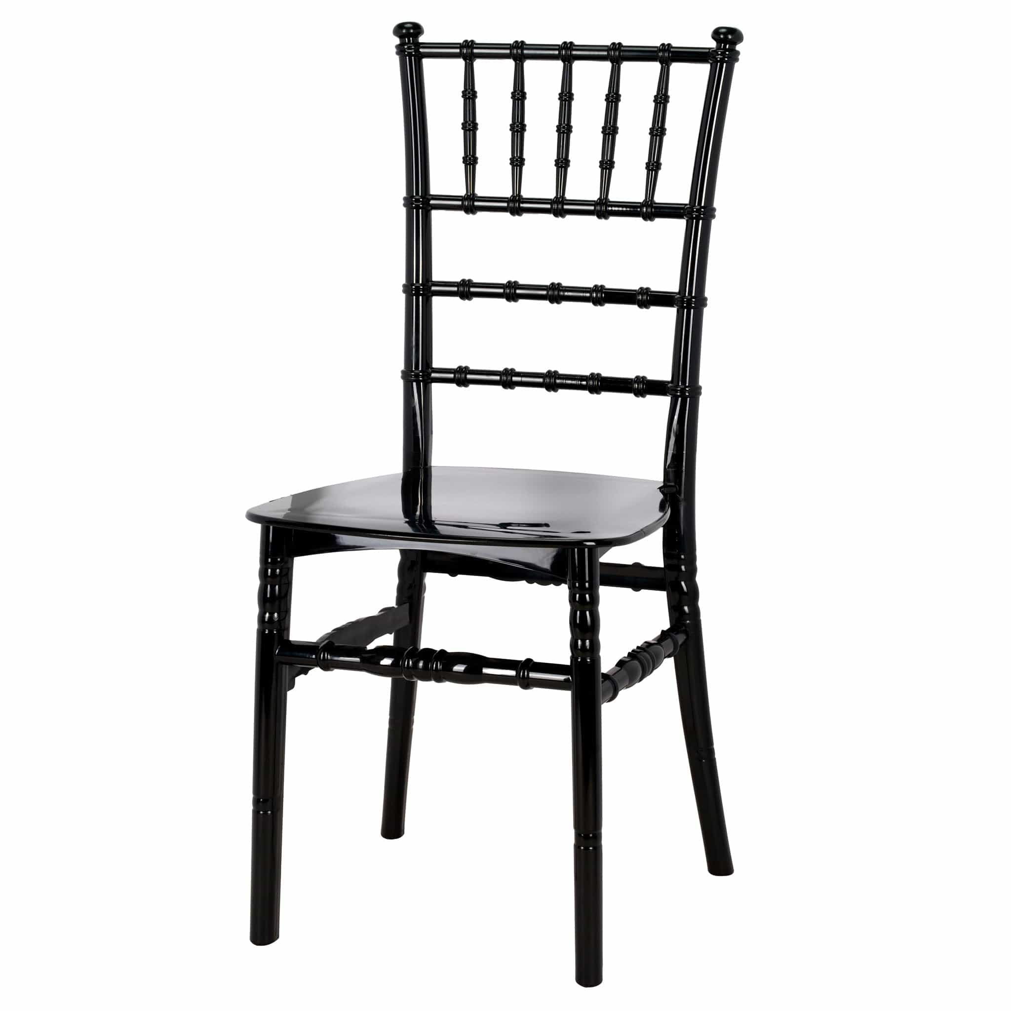 Chivari Black BasicResin™ Chiavari Chair CCPB-SG-T