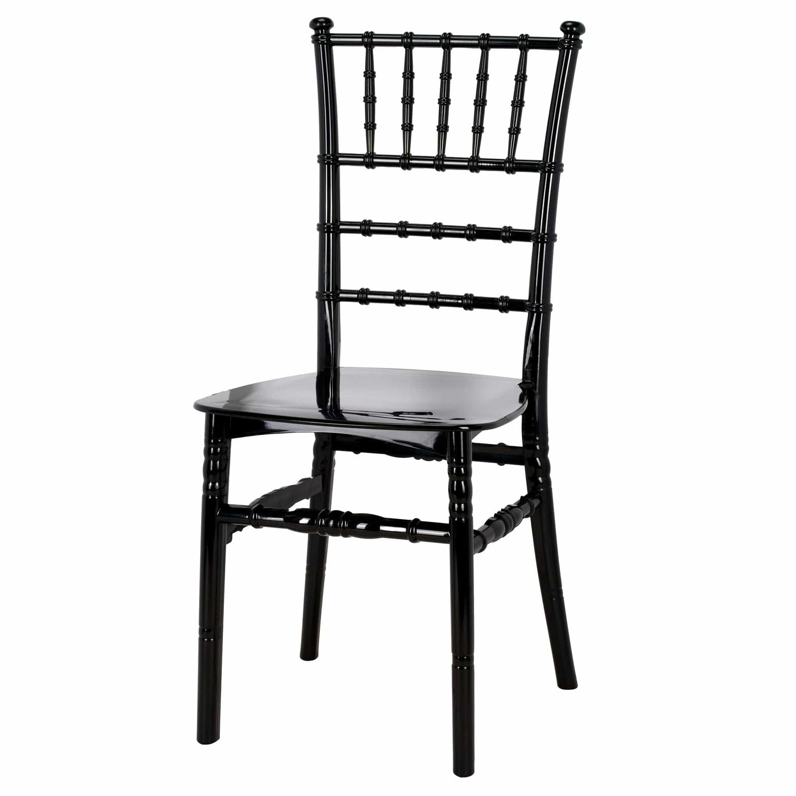 Chivari Black BasicResin™ Chiavari Chair CCPB-SG-T