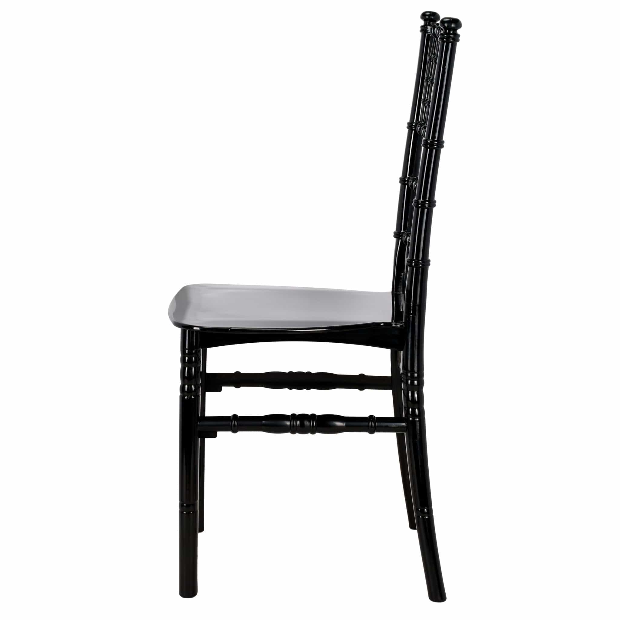 Chivari Black BasicResin™ Chiavari Chair CCPB-SG-T