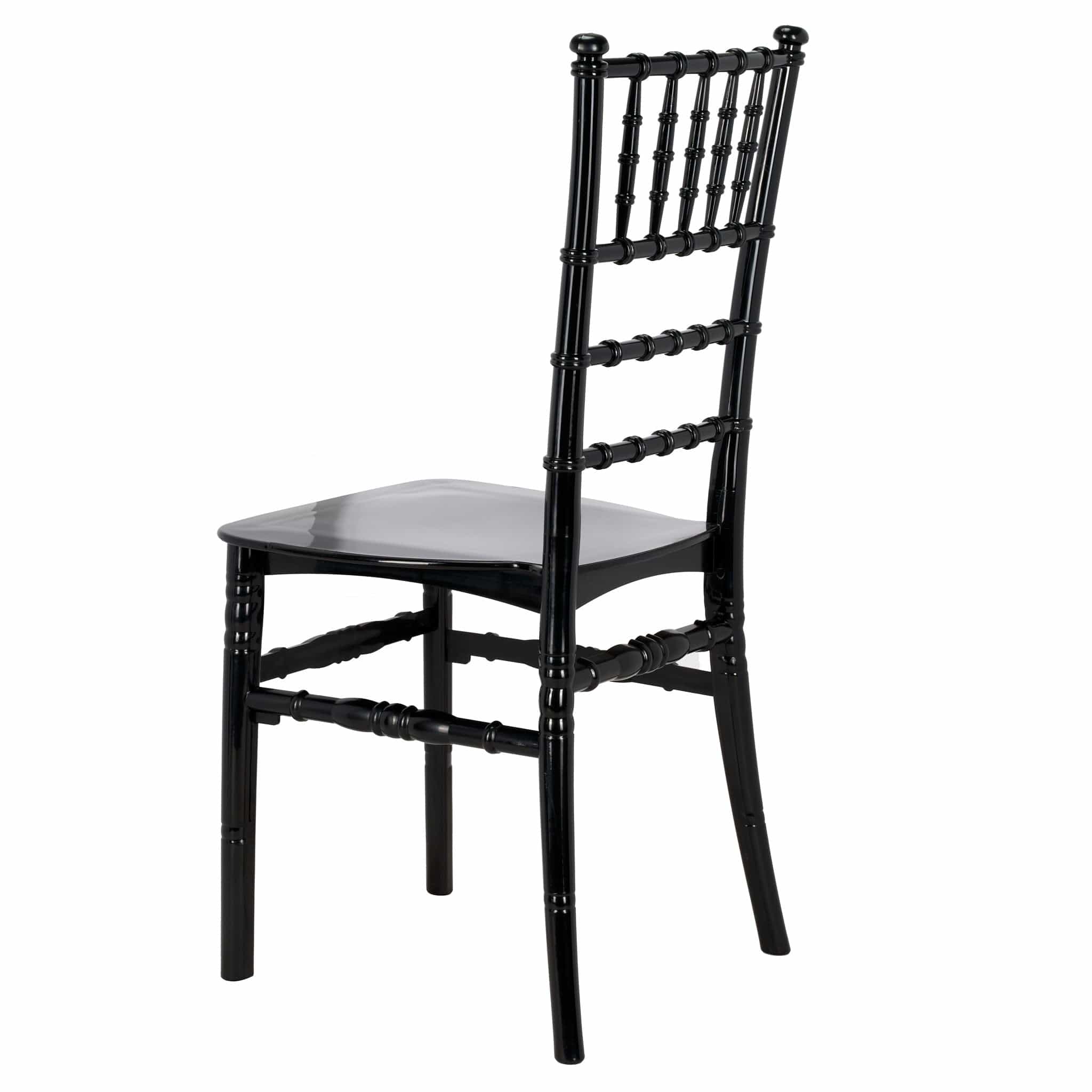 Chivari Black BasicResin™ Chiavari Chair CCPB-SG-T