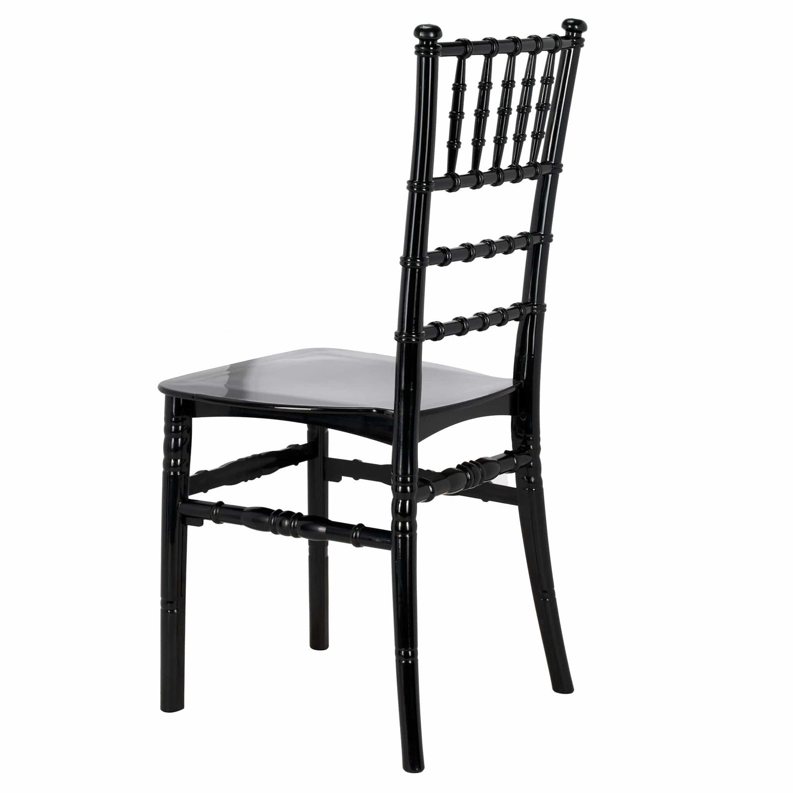 Chivari Black BasicResin™ Chiavari Chair CCPB-SG-T
