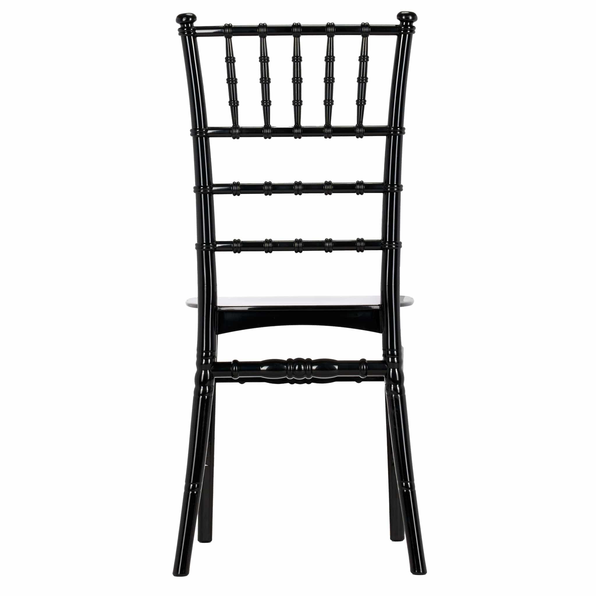 Chivari Black BasicResin™ Chiavari Chair CCPB-SG-T