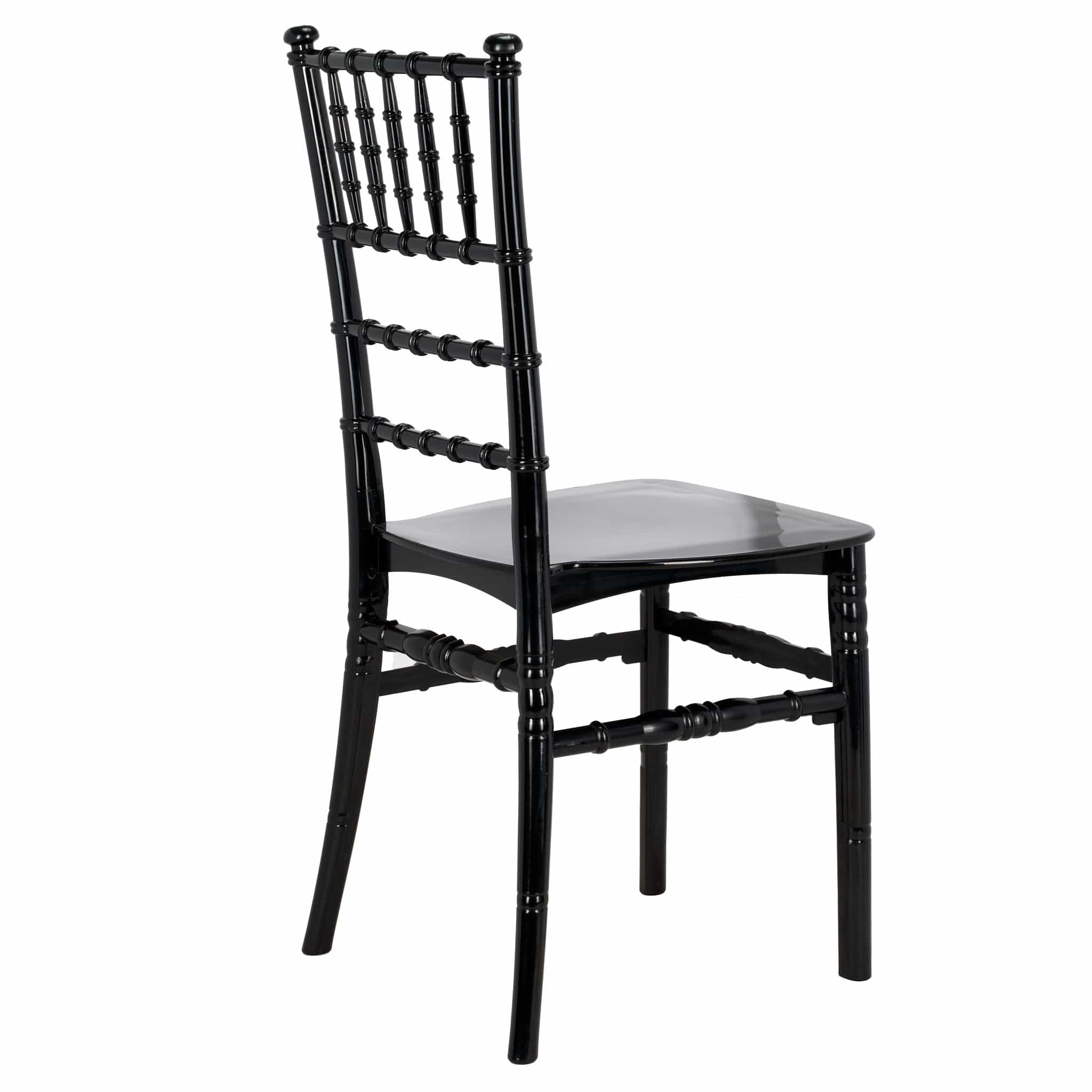 Chivari Black BasicResin™ Chiavari Chair CCPB-SG-T