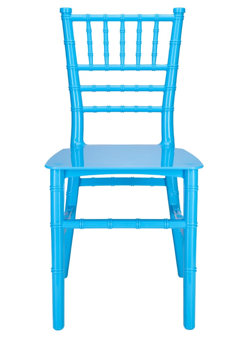Chivari Kids Blue BasicResin™ Chiavari Chair CCPBLU-KID-SG-T