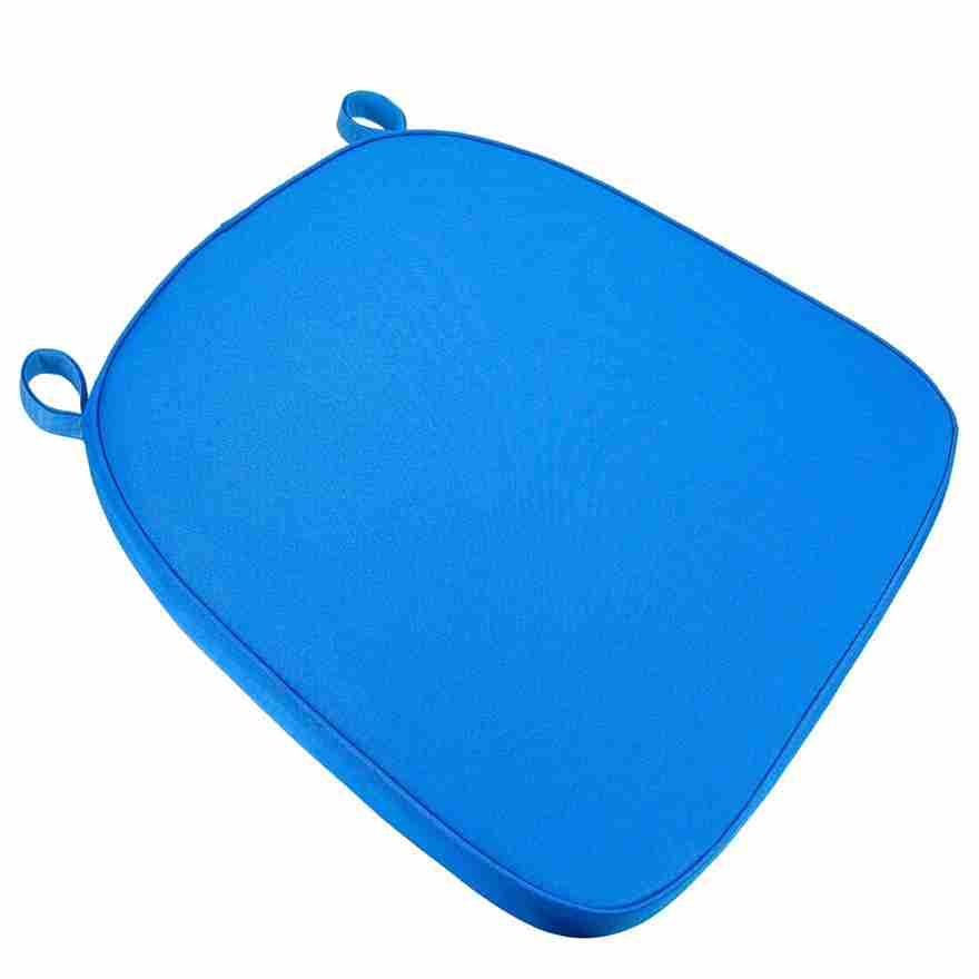 Chivari Bright Blue 2.0" Thick Chiavari Chair Cushion CUSHSTRAPBLU-T