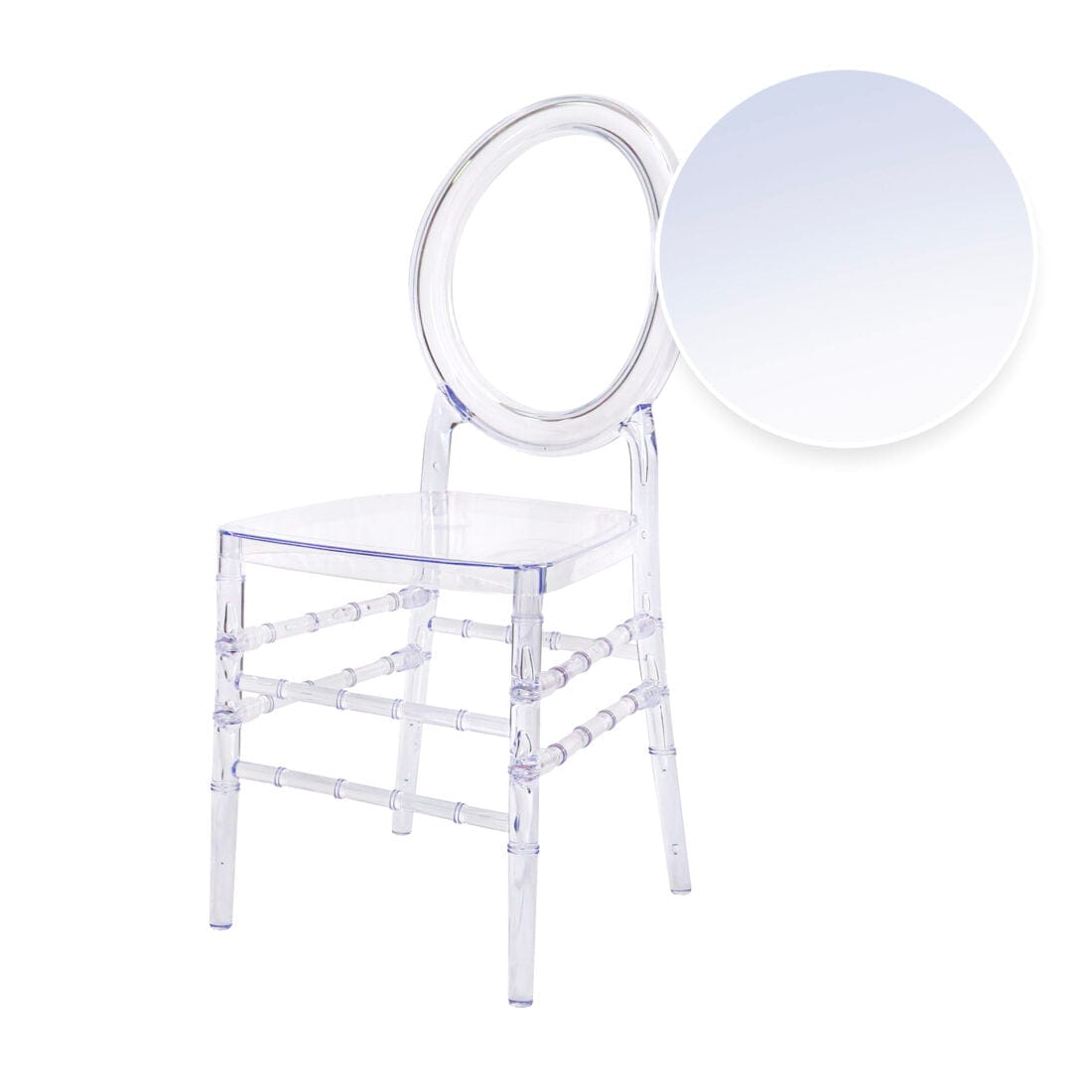 Chivari Clear Resin ProClear™ Oval Ring Chair CORRC-ZG-T