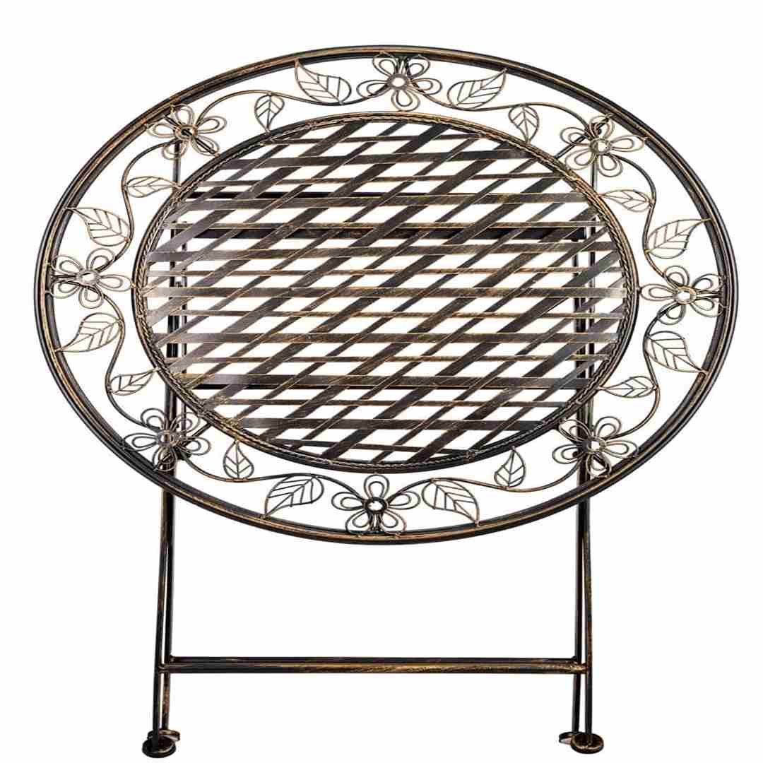 Chivari 28" Vintage Copper Barcelona Bistro Table TBBMC-AX-T