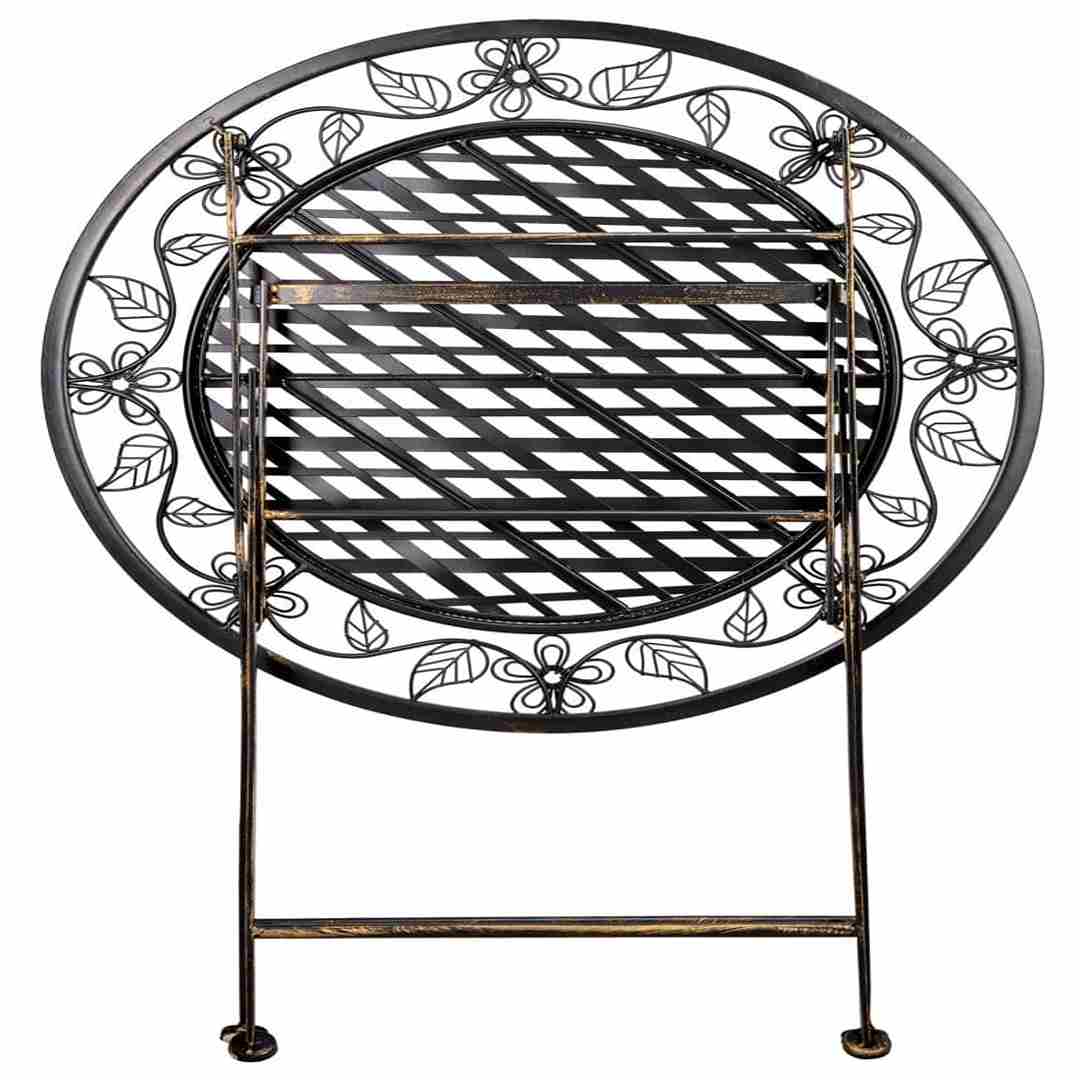 Chivari 28" Vintage Copper Barcelona Bistro Table TBBMC-AX-T