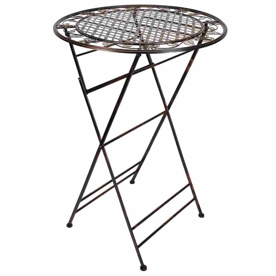Chivari 32" Bronze Barcelona Bistro Cocktail Table TBBBMBR-AX-T