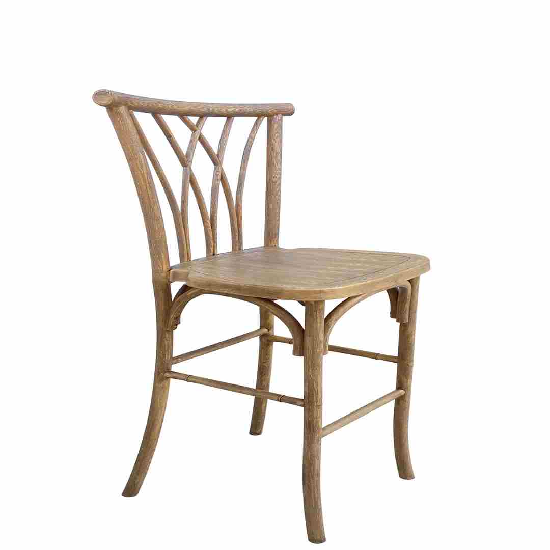 Chivari Chestnut Resin Steel Skeleton™ Willow Barstool - 2 Pack - Some Assembly Required BWRC-KD-ST-AX-2