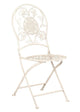 Chivari Barcelona Bistro Chair Antique White with Round Seat and Back CBBMRW-AX-T