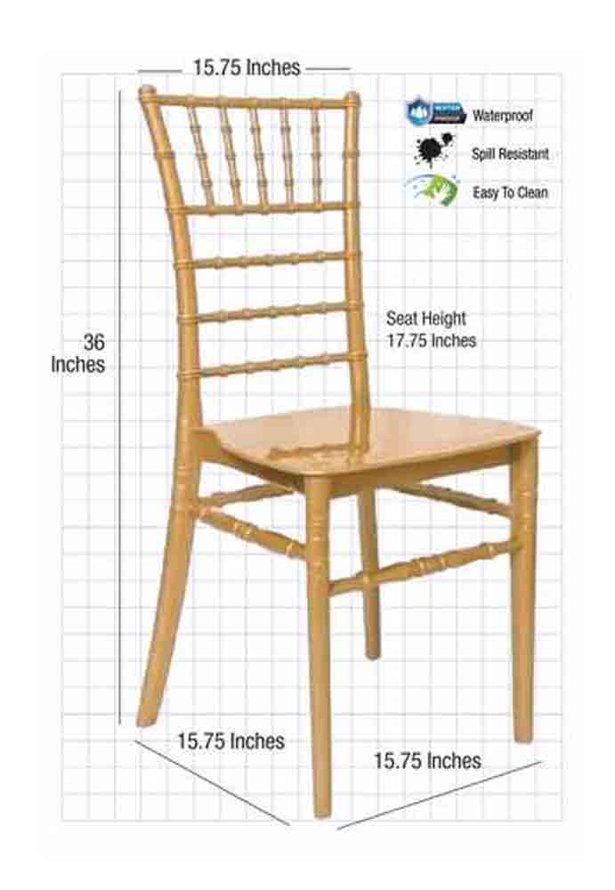Chivari 50 Chair Pack Gold BasicResin™ Chiavari Chair CCPG-v22-SG-T-50