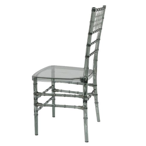 Chivari Clear Smoke Resin ProClear™ Chiavari Chair CCRSM-ZG-T