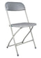 Chivari Gray Folding Steel-Poly Chairs CFPG-AX-T