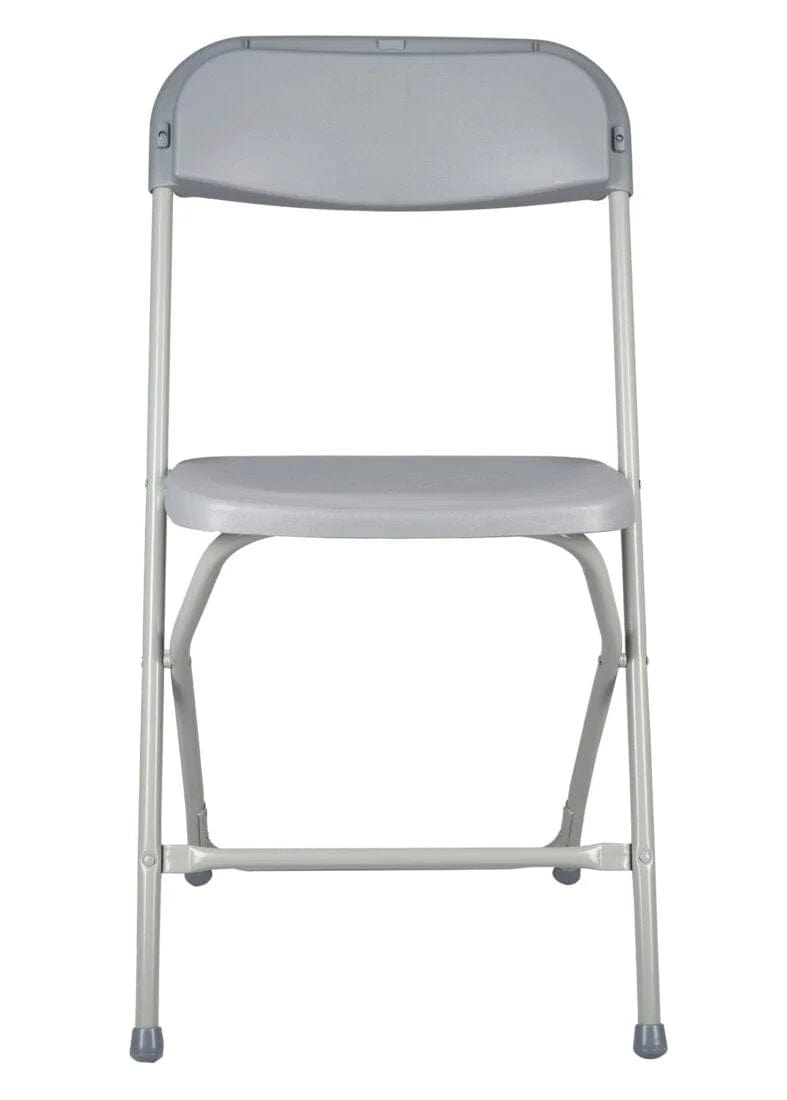 Chivari Gray Folding Steel-Poly Chairs CFPG-AX-T