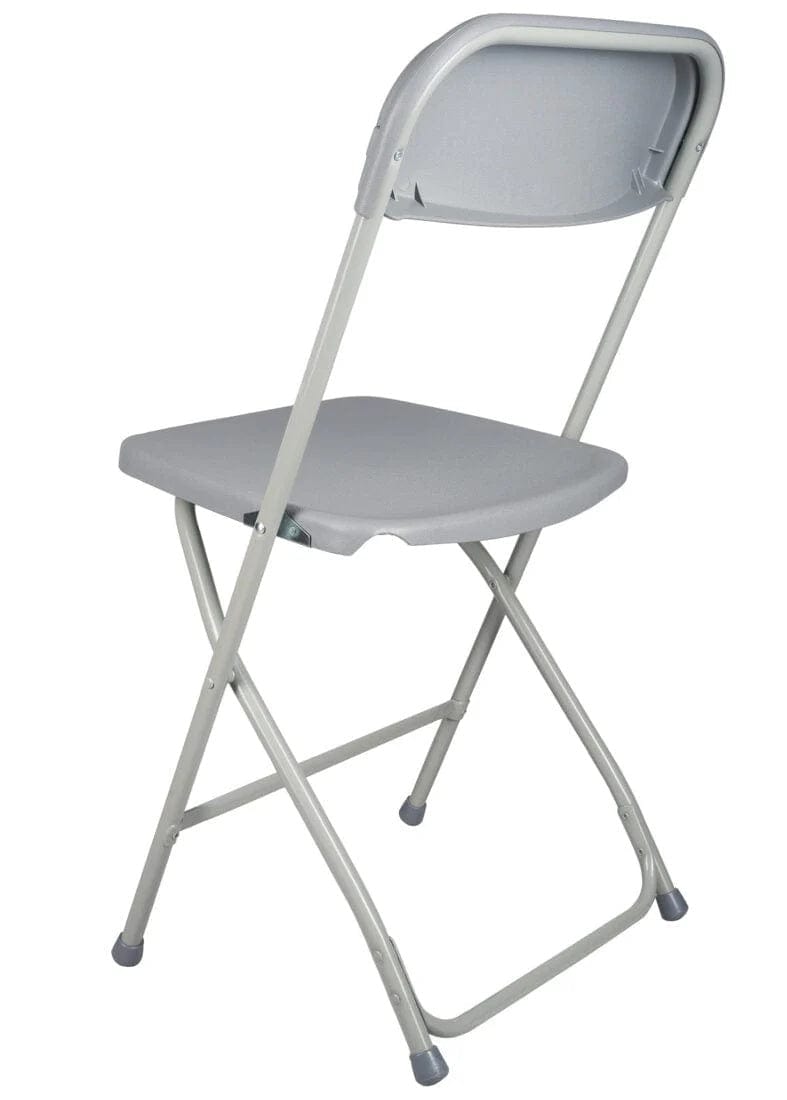 Chivari Gray Folding Steel-Poly Chairs CFPG-AX-T