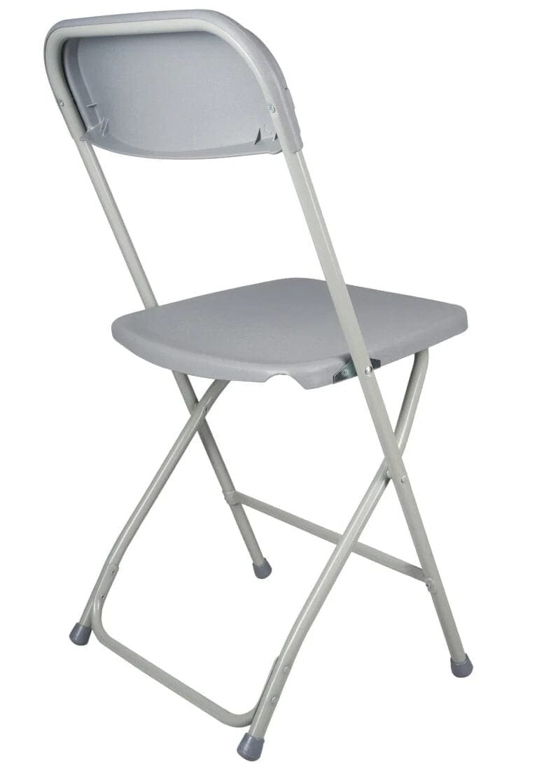 Chivari Gray Folding Steel-Poly Chairs CFPG-AX-T