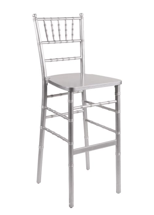 Chivari Silver ToughWood™ Chiavari Barstool BCWS-ZG-T