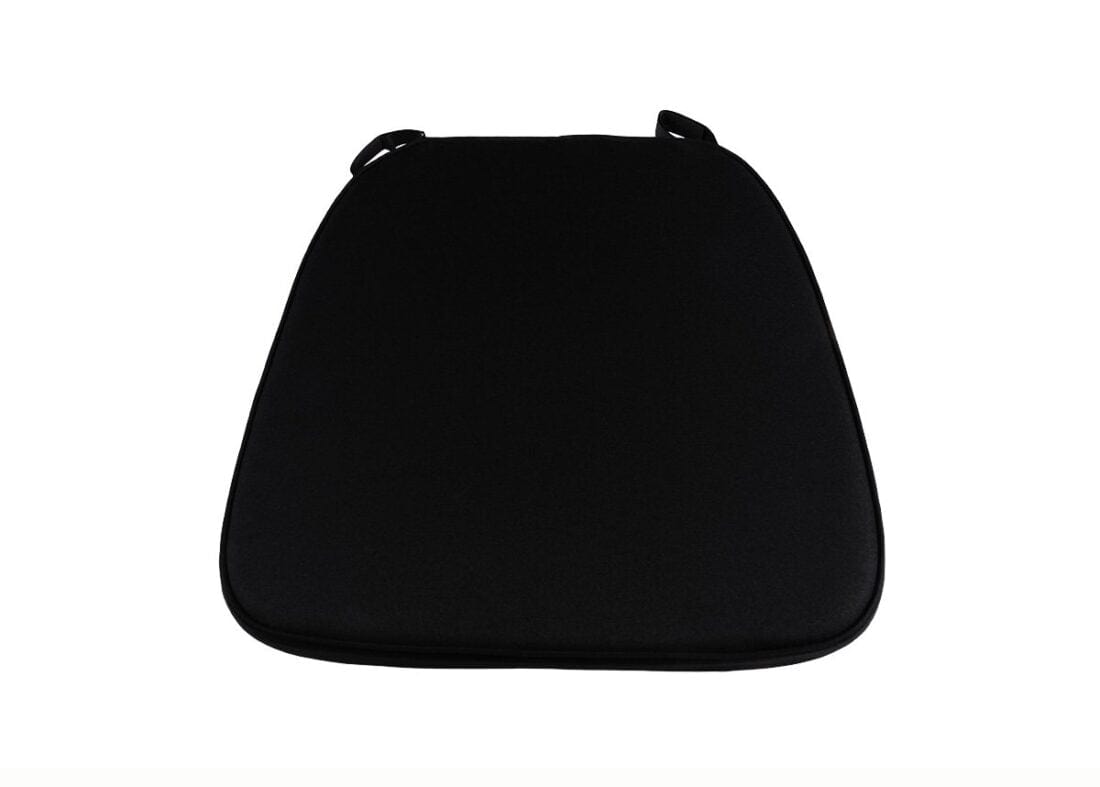 Chivari Black 2.0" Thick Chiavari Chair Cushion CUSHSTRAPBLK-T