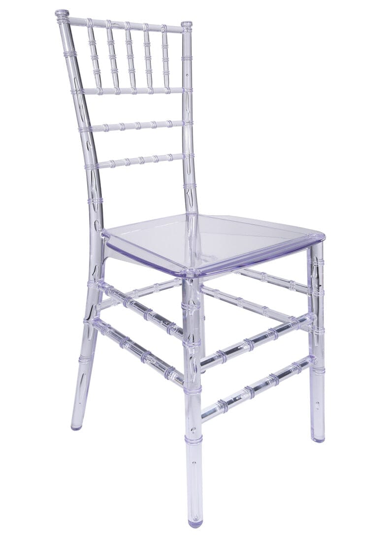 Chivari Clear Resin ThinVisible Seat Chiavari Chair CCRC-MONO-THIN-ZG-T